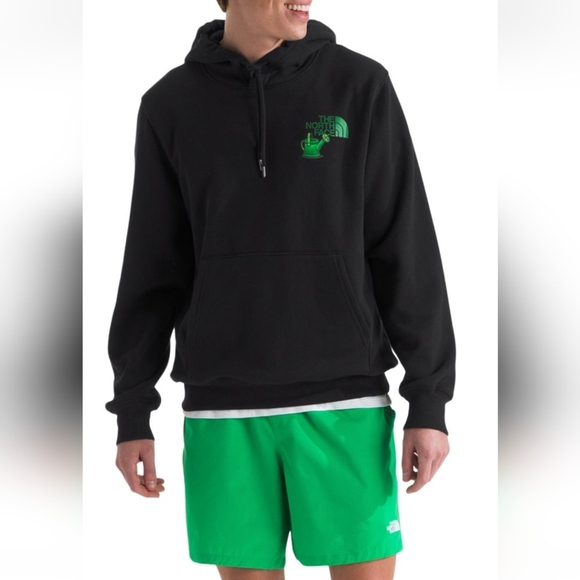 The North Face Crown Shyness Black Hoodie Plant Lover Unisex Mens XS Women S/M - Picture 4 of 13